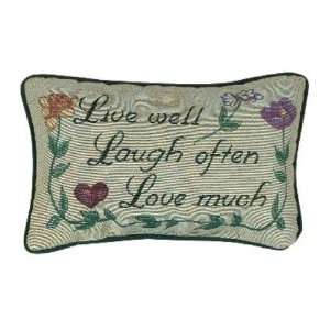   & Weavers Love Much Pillow, 12 1/2 by 8 1/2 Inch