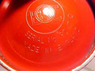 Vintage Red BOC ENGLAND Water Seltzer Bottle NR  