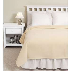 pc ivory color vellux blanket in all size  
