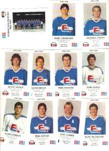 1985 86 Fredericton Express Team Set Police Set (28) NRMT Marc 