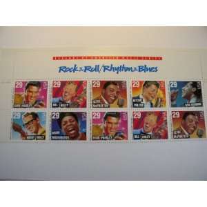   Music, S#2724 30, Plate Block of 10 With Rock & Roll/Rhythm & Blues