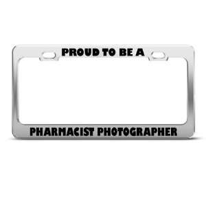 Proud To Be Pharmacist Photographer Career Profession license plate 