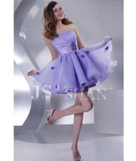   Organza Strapless Beaded Lovely Party Girl Short Cocktail Dress  