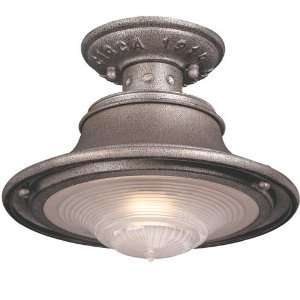  South Street Galvanized 10 Wide Ceiling Light