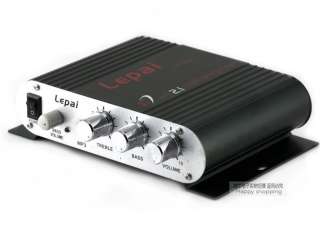 Lepai LP 838 3 Channel Mini Amplifier Stereo +connector cable and AC 