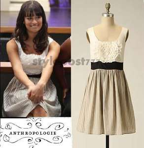   Anthropologie Burlapp Bold Boutonniere Lea Michele Glee Dress XS/S/M/L