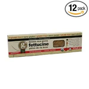 Pastariso Organic Brown Rice Fettucine, 8 Ounce (Pack of 12)  