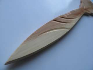 Ukrainian Hand Made Carved Wooden Spatula TEFLON 13  