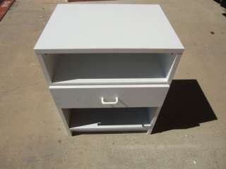NEW Office, Home End Table Night Stand Cabinet Desk WHT  