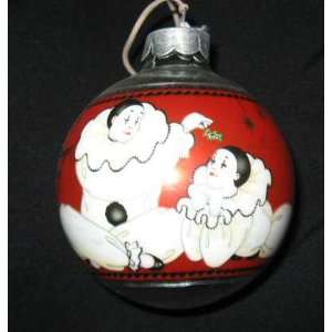  Vintage Hallmark 1984 Glass Ball Christmas Ornament 