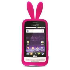  Hot Pink Bunny Rabbit with Tail LG Optimus M MS690 Cricket 
