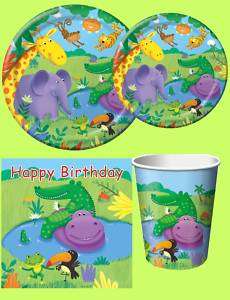 Zoo Jungle Buddies Animals Birthday Party Package Lot  