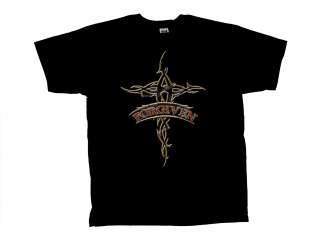 Christian T Shirt Forgiven Tribal Cross  