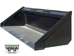 New 74 Low Profile Skid Steer Attachments Dirt Bucket  