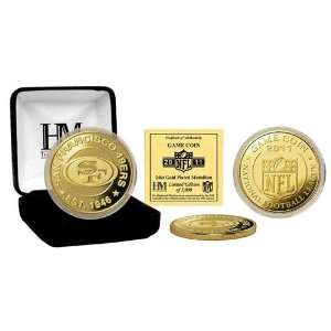  San Francisco 49ers 24kt Gold 2011 Game Coin Sports 