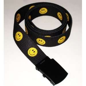  New Smiley Face Cotton Web Style Belt 48 