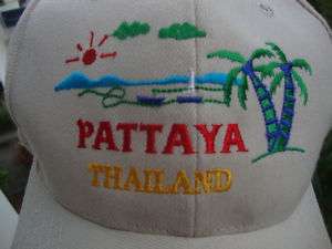 NEW PATTAYA THAILAND BASEBALL CAP HAT BEIGE t  