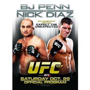  UFC 137 Penn vs Diaz Program 
