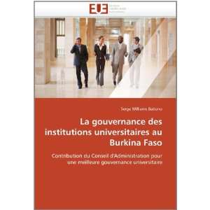  des institutions universitaires au Burkina Faso Contribution du 