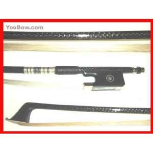  4/4 YouBow Braided Carbon Fiber French Double Bass Bow 