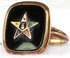 vintage eastern star ring  