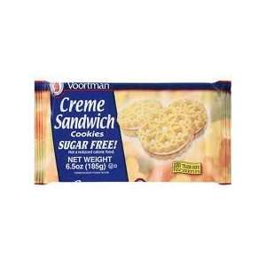 Voortman Creme Sandwhich Cookies Sugar Free (2 Packages of 16 Cookies)