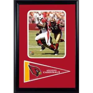  Anquan Boldin Photograph with Team Pennant in a 12 x 18 