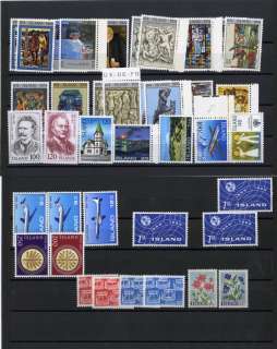 Iceland Stamps Strong Mint Collection Supersafe Album  