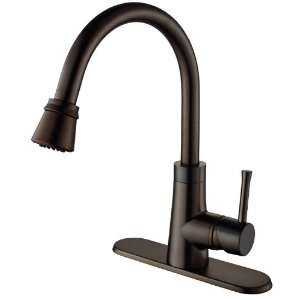 Kraus KPF 2220 KSD 30ORB Single Lever Pull Out Kitchen Faucet and Soap 