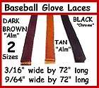 10 pieces ~ TAN ~ BASEBALL GLOVE ~ Repair Leather lace 3/16