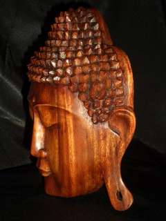 Bali Hand Carved Suar Wood Buddha Mask ~Serenity ART  