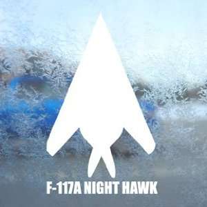 F 117A NIGHT HAWK White Decal Military Soldier Car White 
