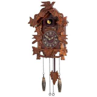 Kassel Cuckoo Clock Wall Clock Battery Operated Wood Accents Birds 