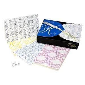  Monogram K Boxed Stationery Cards by Ceci New York, 12 