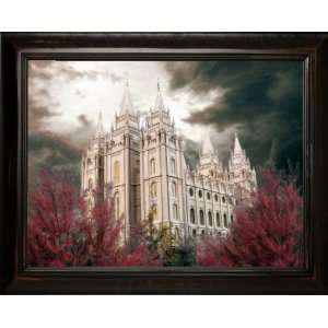 LDS Salt Lake Temple by Brent Borup 24x18 Single Frame   Framed Legacy 