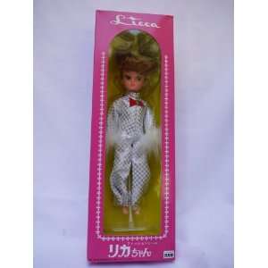  Japanese Licca Doll   Silver/White Check Jump Suit   25th 