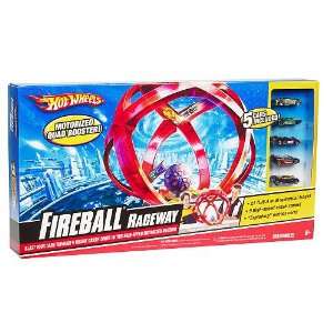    Hot Wheels N9961 Fireball Raceway Playset with 5 Cars Toys & Games
