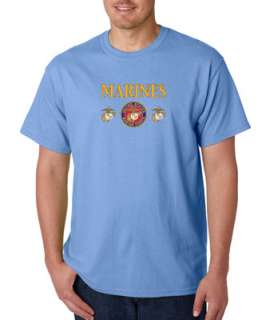 Marine Corps Military 100% Cotton Tee Shirt  