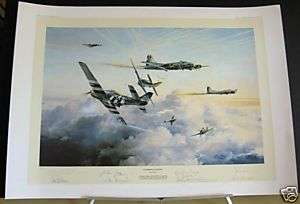 Gathering of Eagles P 51 Mustang Adolf Galland Robert Taylor Signed 