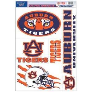   Auburn Tigers Decal Sheet Car Window Stickers Cling