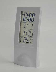 Transparent Screen LCD Digital Alarm Clock Temperature  