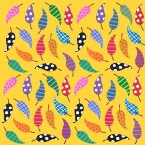   Quilting Fabric Giggle Feathers Yellow Feathers Arts, Crafts & Sewing