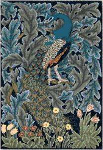 William Morris Peacock Tapestry Counted Cross Stitch Pattern Chart 