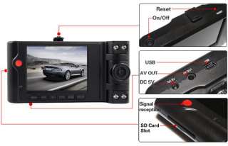 Dual Lens Car Cam Dash DVR 2.7 Inch LCD Video Recorder Vehicle camera 