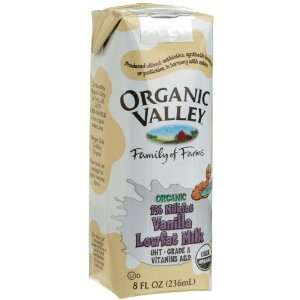 Organic Valley Organic 1% Lowfat Vanilla Milk, 8 oz, 12 ct  