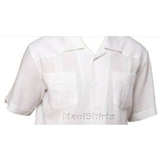   Four Pocket Notched Sleeve Cuban Mexican Linen Shirt by MauiShirts