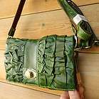   woman girl purse Vintage tote Ladies wallet Clutch Soft green id
