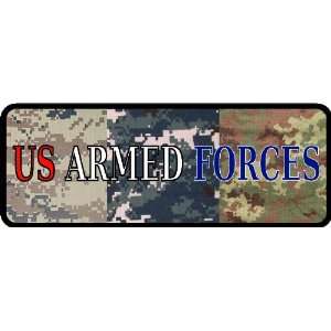  US Armed Forces Camouflage Decal 2x6 Bumper Sticker 