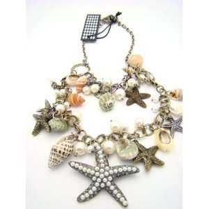 K & K Ocean Charm Necklace and Earring Set Jewelry