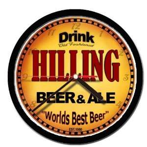  HILLING beer and ale cerveza wall clock 